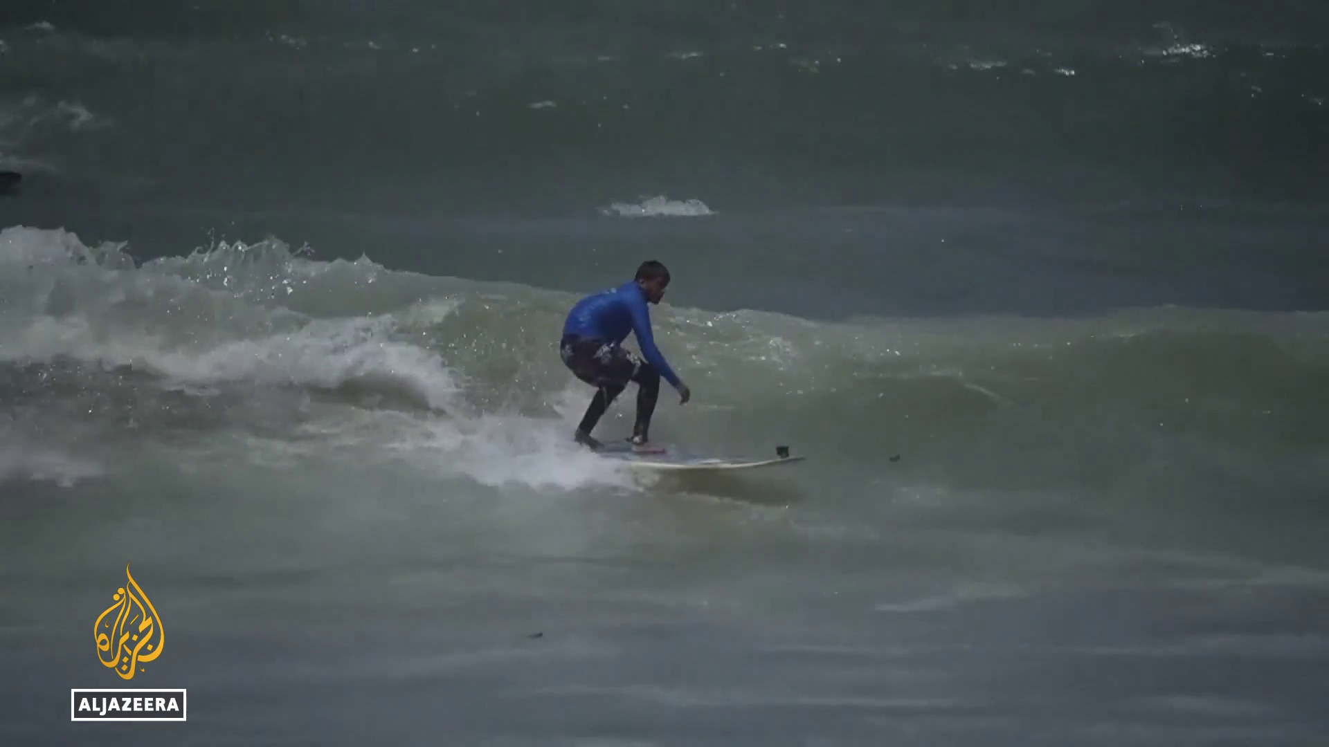 Video thumbnail for Riding the waves through Gaza’s hardships: Surfers find freedom amid conflict