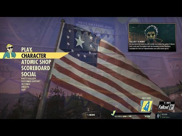 Video thumbnail for Changing Your Active Character and Creating New Ones in Fallout 76