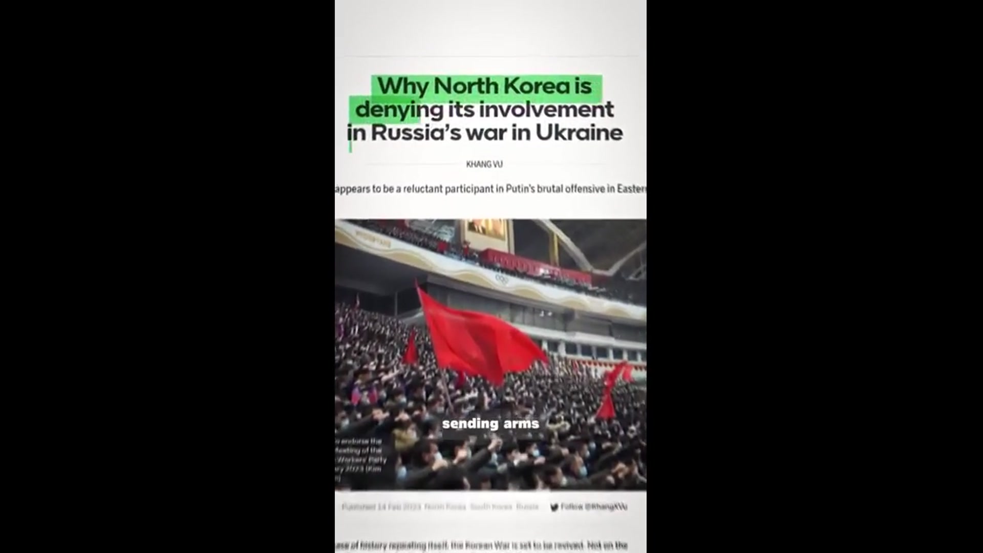 'Video thumbnail for 449: satellite images expose north korea's ukraine war lies'