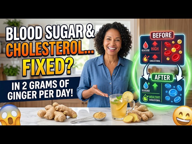 Video thumbnail for How 2 Grams of Ginger a Day Can Fix Your Blood Sugar & Cholesterol