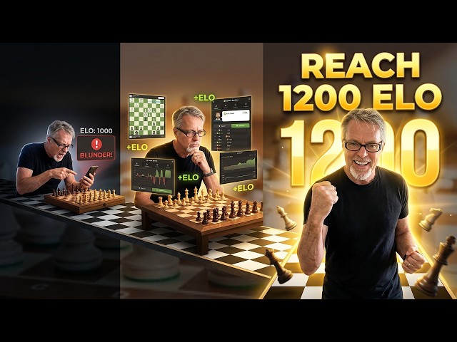 Video thumbnail for 1200 ELO Attempt Starts Now!  #chess #chessimprovement  #chessjourney