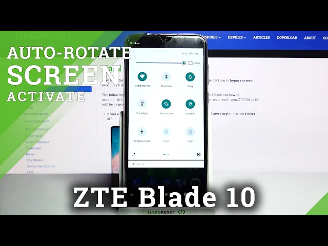 Video thumbnail for Rotate Screen Option – ZTE Blade 10 and Auto-Rotation