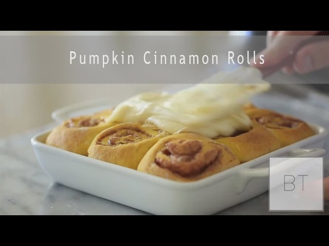 Video thumbnail for Pumpkin Cinnamon Rolls | Byron Talbott