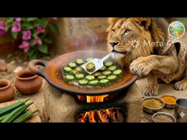 Video thumbnail for Lion is a chef king of curry kids rhyme