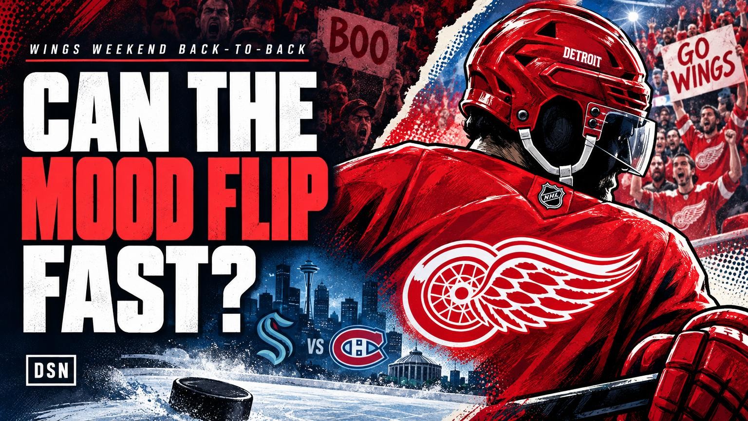 Video thumbnail for The Red Wings can change the tone fast with a win streak, even with the Dylan Larkin noise hanging around