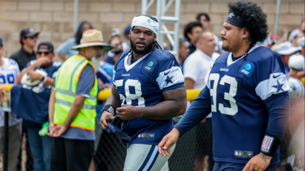 Video thumbnail for law nation sports: cowboys training camp recap - pad day analysis: guyton, spann-ford & more!