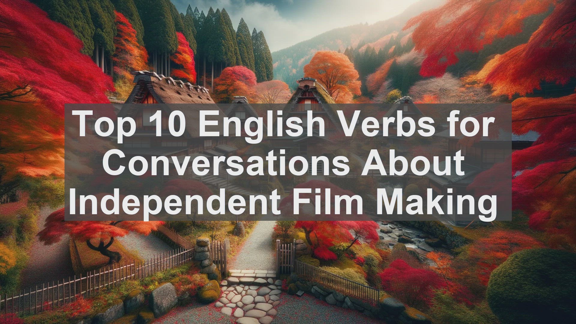 'Video thumbnail for Top 10 English Verbs for Conversations About Independent Film Making'