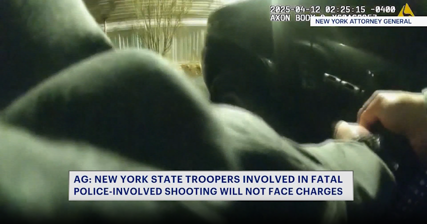 Video thumbnail for AG: NYS troopers involved in fatal police-involved shooting will not face charges