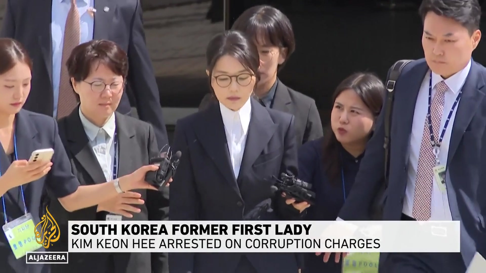 'Video thumbnail for South Korea's former first lady Kim Keon-hee arrested on corruption charges'