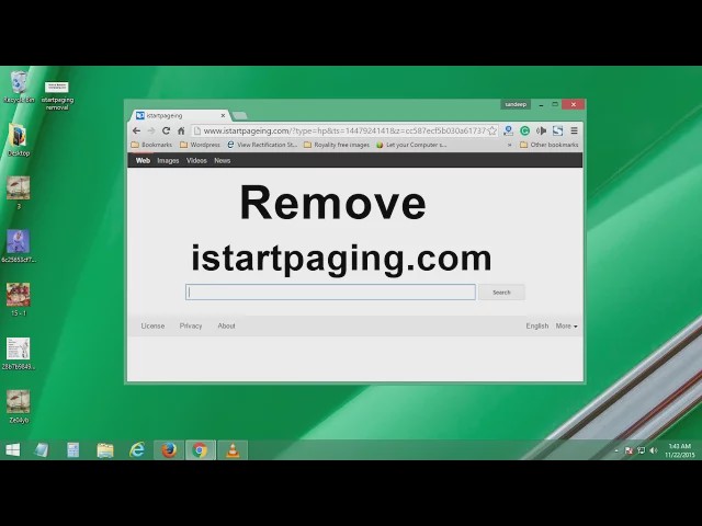 Video thumbnail for Istartpageing.com Removal, How to Remove istartpageing Browser Redirect
