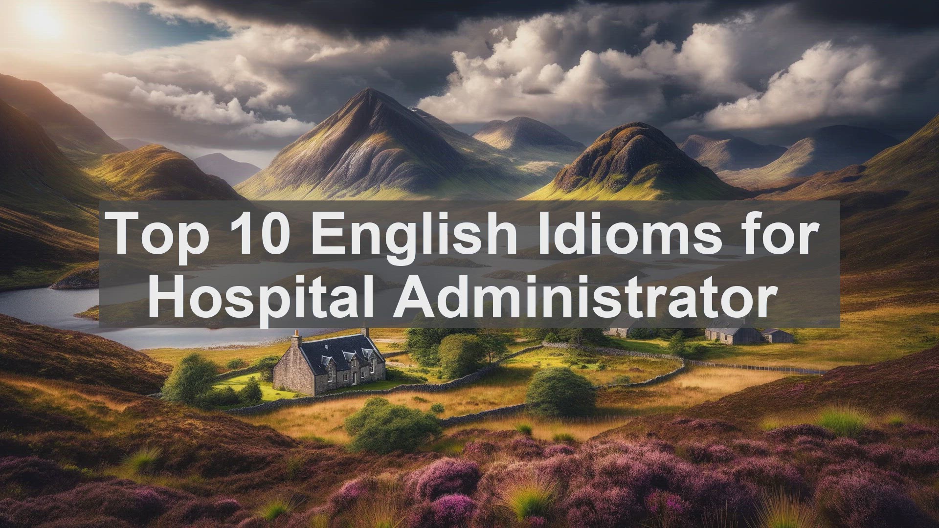 'Video thumbnail for Top 10 English Idioms for Hospital Administrator'