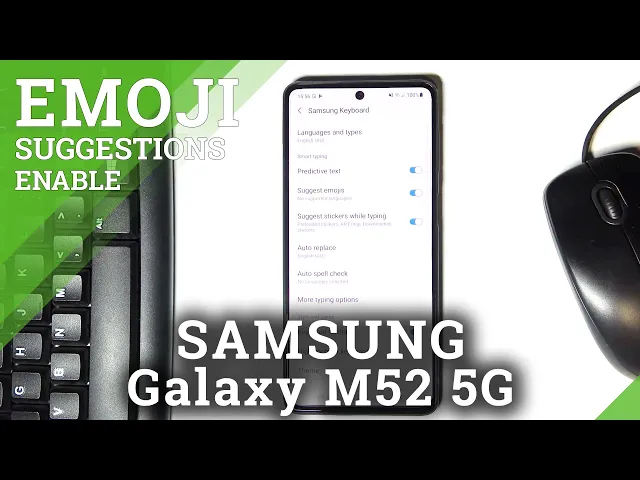 Video thumbnail for How to Activate Emoji Suggestions in SAMSUNG Galaxy M52 5G – Show Emojis Whilst Typing