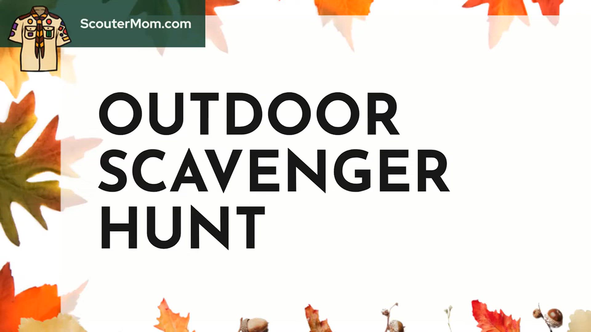 'Video thumbnail for Outdoor Scavenger Hunt'