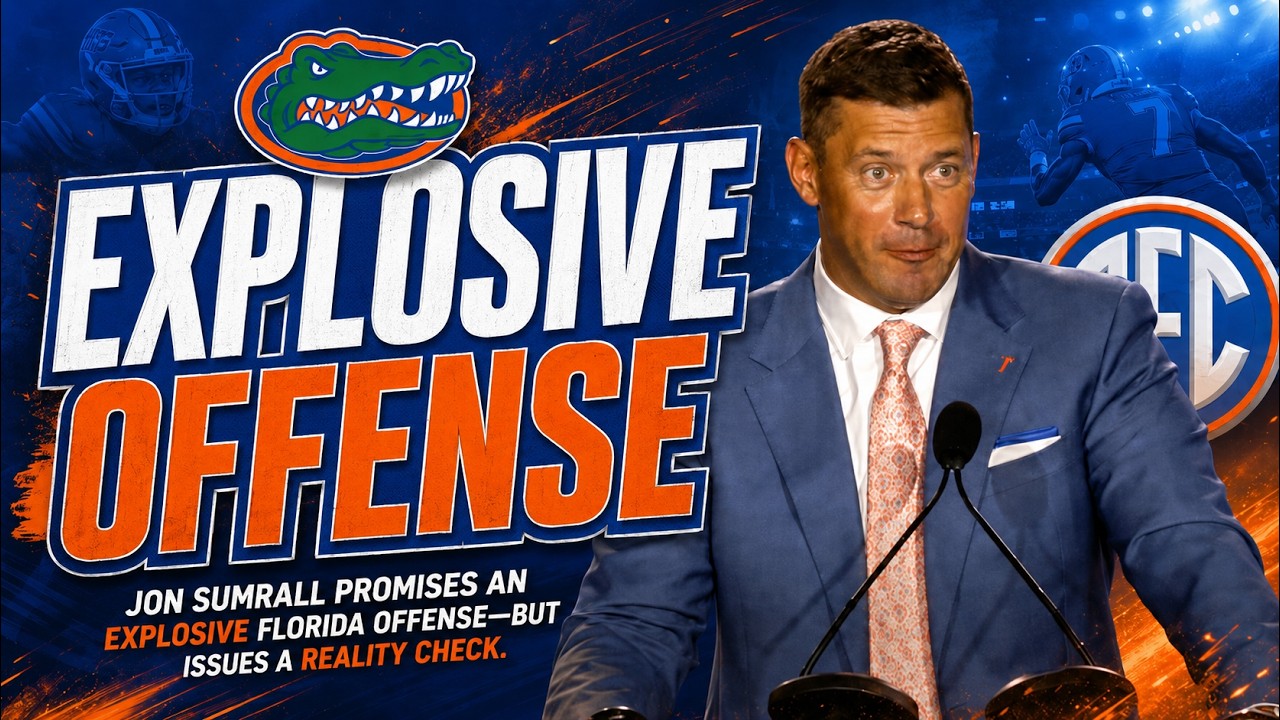 Video thumbnail for Jon Sumrall Promises an EXPLOSIVE Florida Offense-but Issues a Reality Check