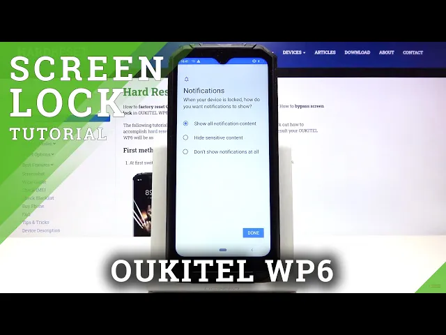 Video thumbnail for How to Set Up Screen Lock in Oukitel WP6 – Add Lock Screen Method