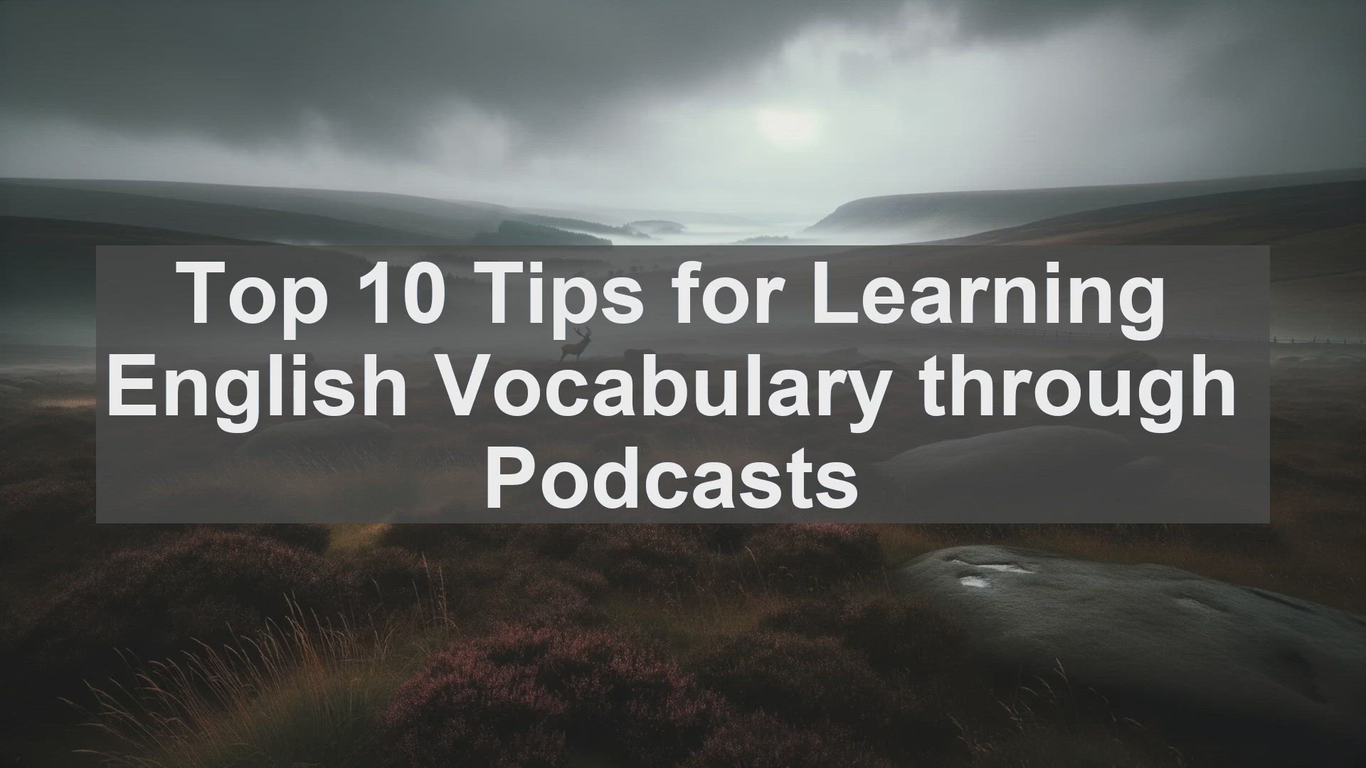 'Video thumbnail for Top 10 Tips for Learning English Vocabulary through Podcasts'