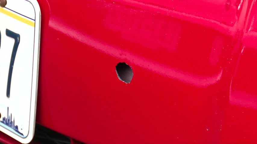 Video thumbnail for Exclusive: Bullet from police chase strikes Port Washington woman's car