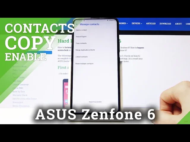 Video thumbnail for How to Copy Contacts from and to ASUS Zenfone 6 – Easy Contacts Transfer