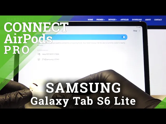 Video thumbnail for How to Connect AirPods Pro to SAMSUNG Galaxy Tab S6 Lite – Connect AirPods Pro to Android Device
