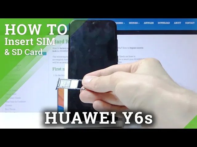 Video thumbnail for How to Insert Micro SD & Nano SIM in HUAWEI Y6s