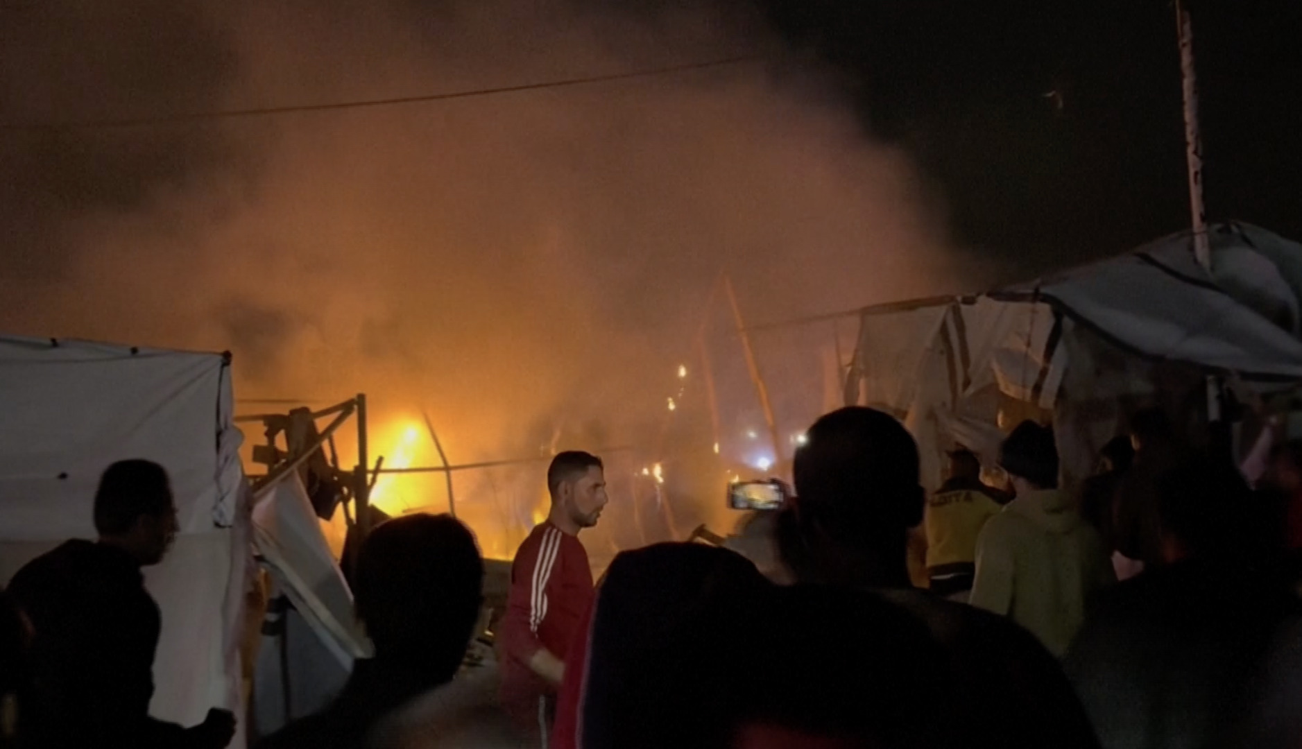 Video thumbnail for Five killed in Israeli strike on Gaza encampment