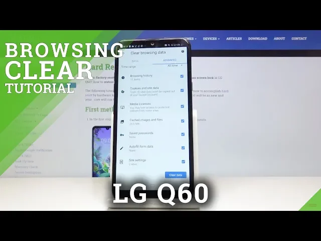 Video thumbnail for How to Clean Browser on LG Q60 – Delete History of Visited Web Pages