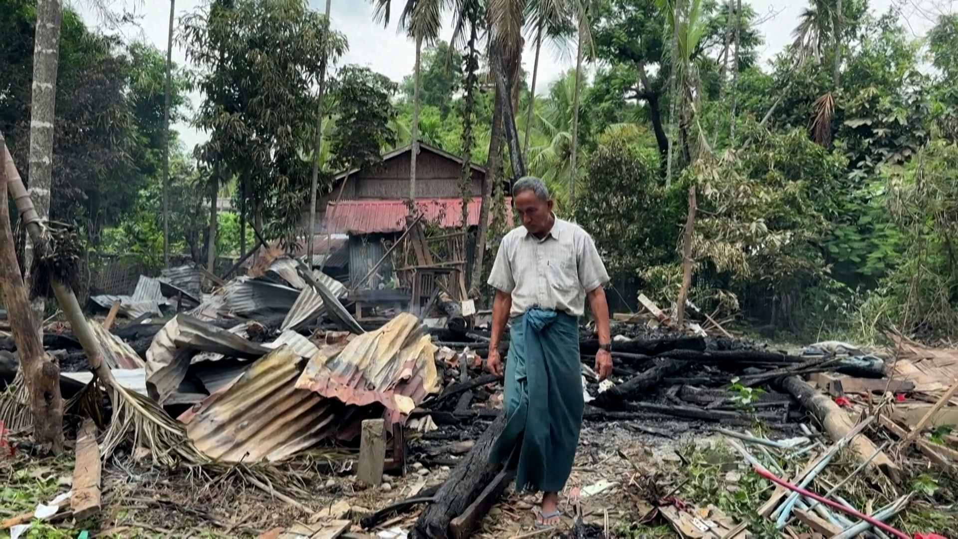 Video thumbnail for Myanmar military airstrike kills seven civilians in Rakhine state
