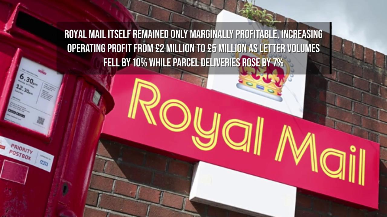Video thumbnail for Royal Mail Chief's Pay Triples to £6.9m Despite Profit Slump.