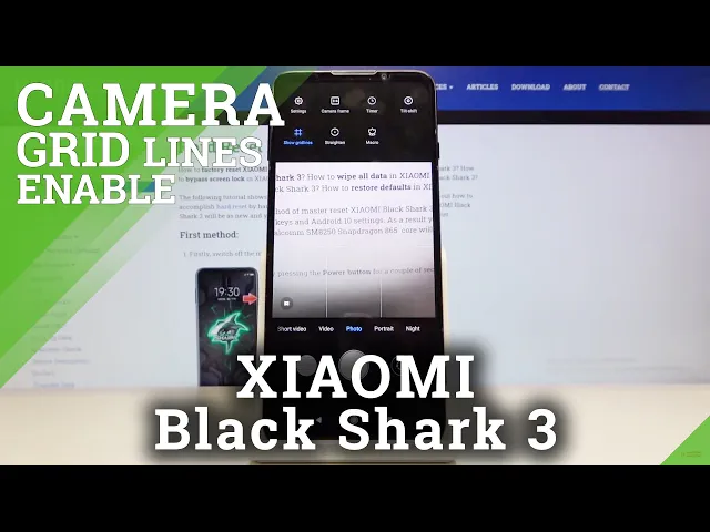 Video thumbnail for How to Switch Off Camera Grid Lines in XIAOMI Black Shark 3 – Turn Off Helper Lines