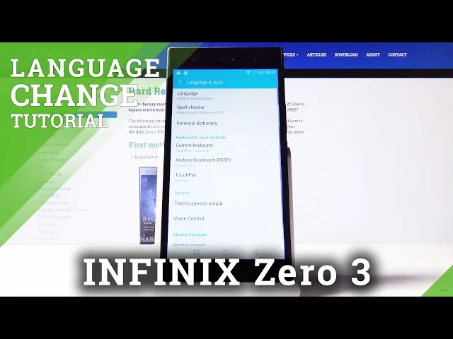 Video thumbnail for How to Change Language in INFINIX Zero 3 – Language Settings