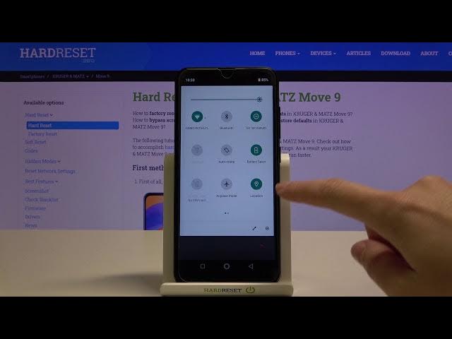Video thumbnail for KRUGER & MATZ Move 9 – Open Camera Settings & Manage Location Tags