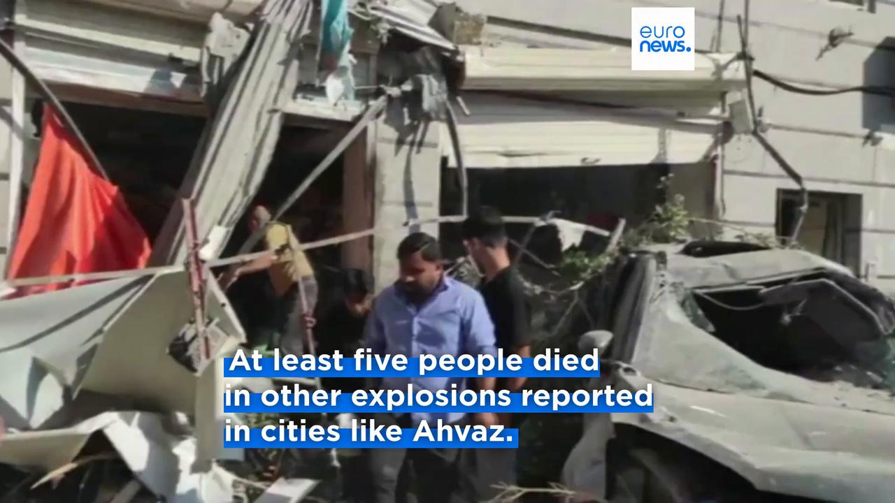 Video thumbnail for Explosions reported in Iran