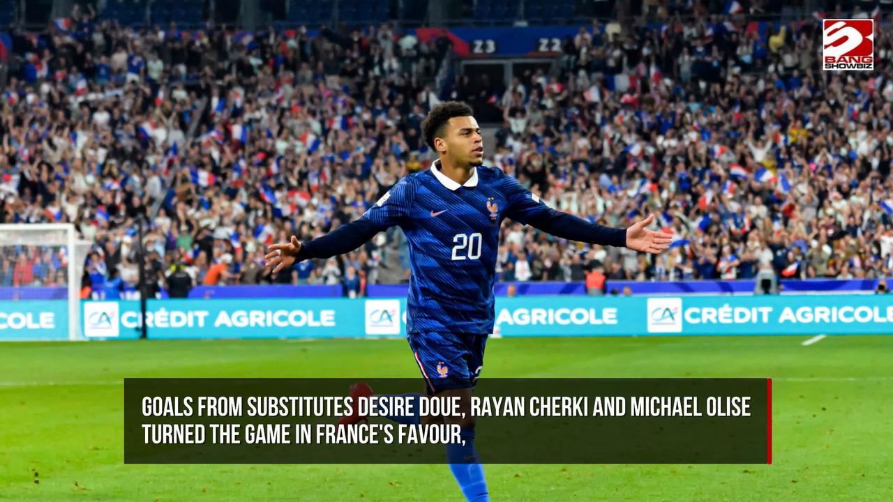 Video thumbnail for Zinedine Zidane celebrates France's comeback win against Belgium