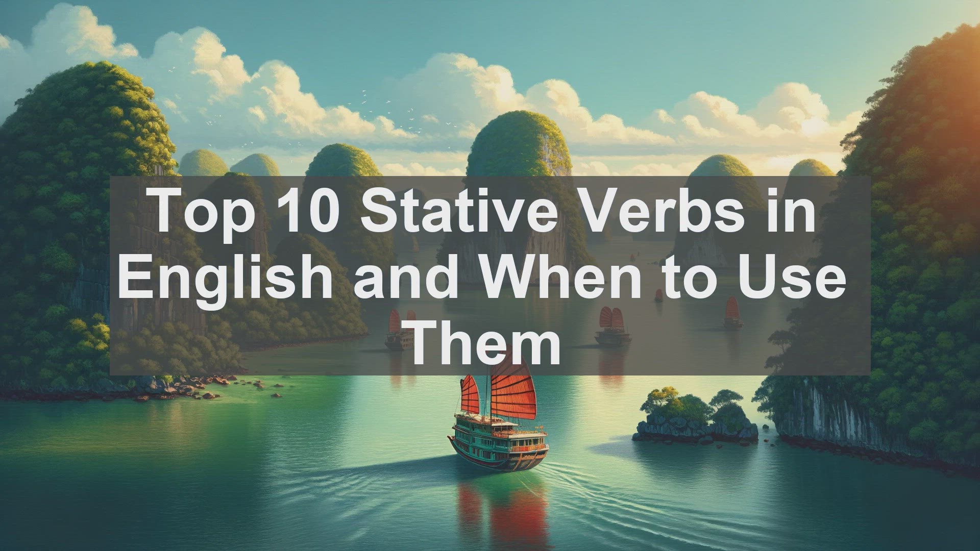 'Video thumbnail for Top 10 Stative Verbs in English and When to Use Them'