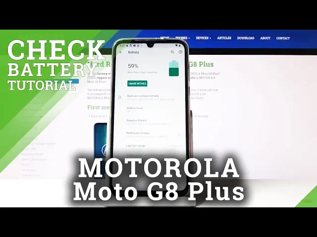 Video thumbnail for How to Read Battery Percentage in MOTOROLA Moto G8 Plus – Battery Level