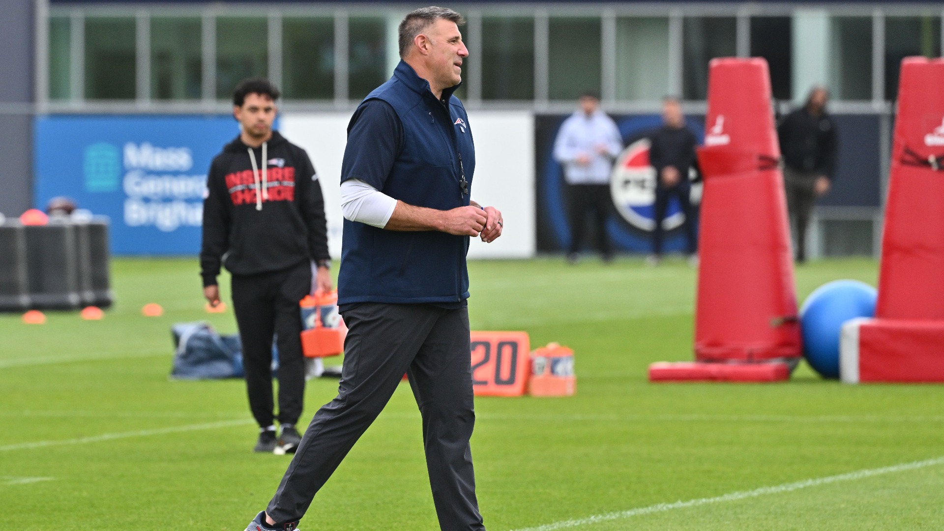 Video thumbnail for Mike Vrabel's Job Security Amid Personal Controversy