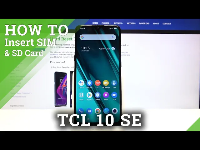Video thumbnail for How to Insert Nano SIM into TCL 10 SE – Find slot for Micro SD Card