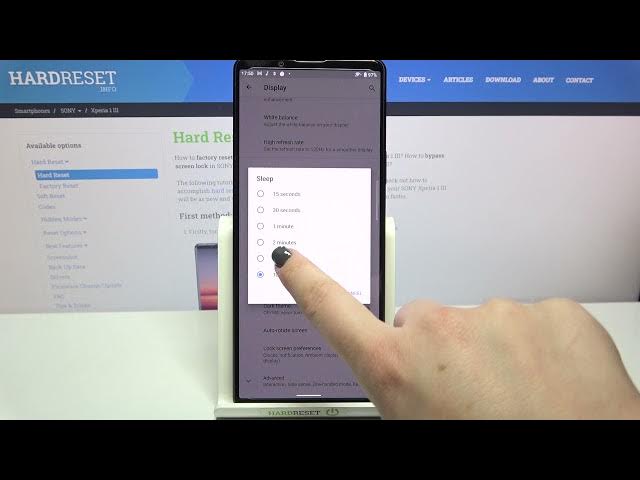 Video thumbnail for How to Change Screen Timeout on SONY Xperia 1 III – Manage Display Settings