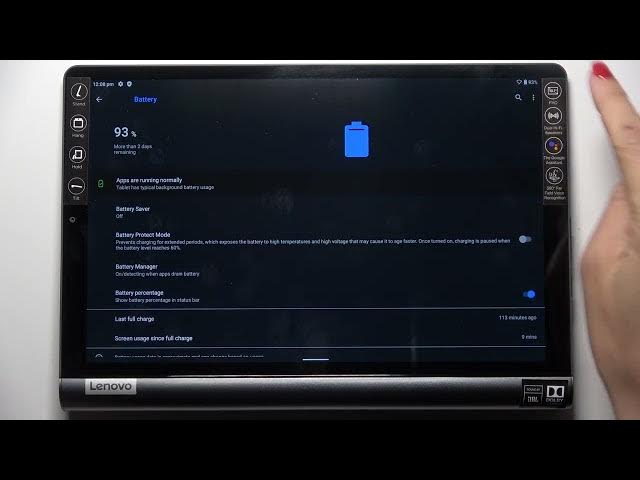 Video thumbnail for How to Activate Battery Percentage on Yoga Smart Tab?