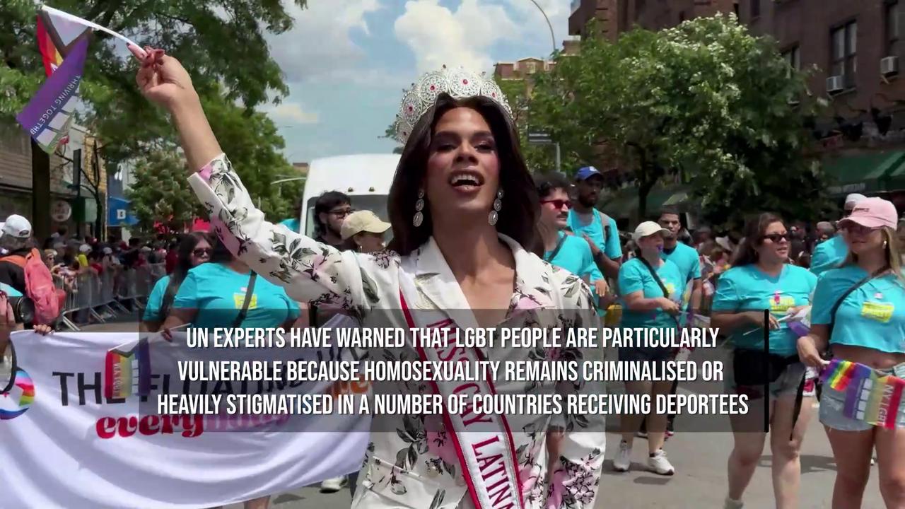 Video thumbnail for LGBT Migrants Face New Risks Under Trump's Third-Country Deportations.