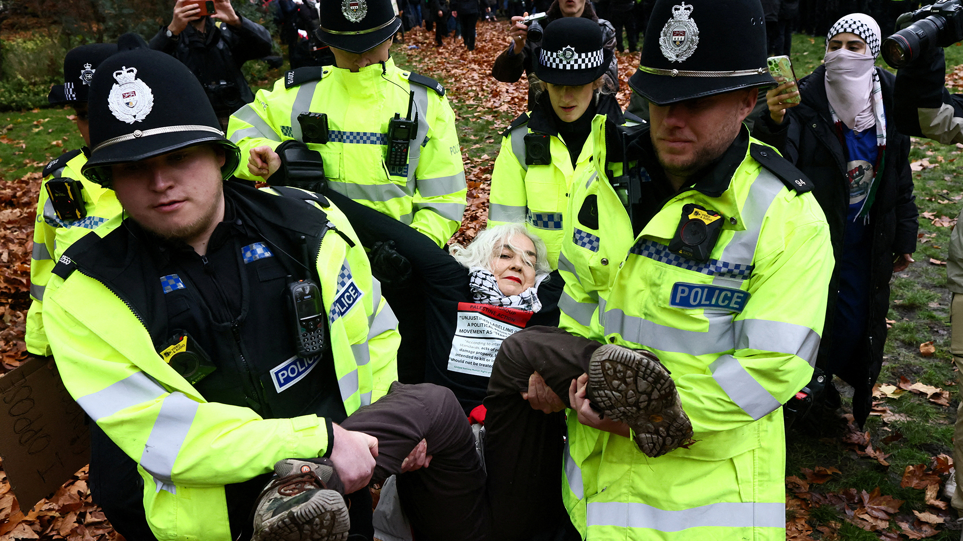 Video thumbnail for UK protesters aren’t giving up the fight to save Palestine Action