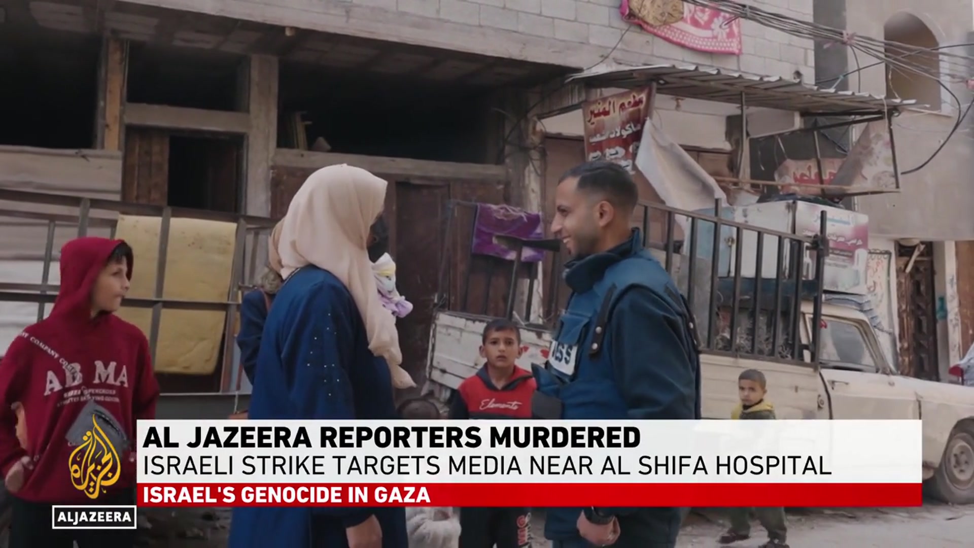 'Video thumbnail for Five Al Jazeera journalists killed in Gaza by Israel’s ‘psychopathic liar’: Marwan Bishara'