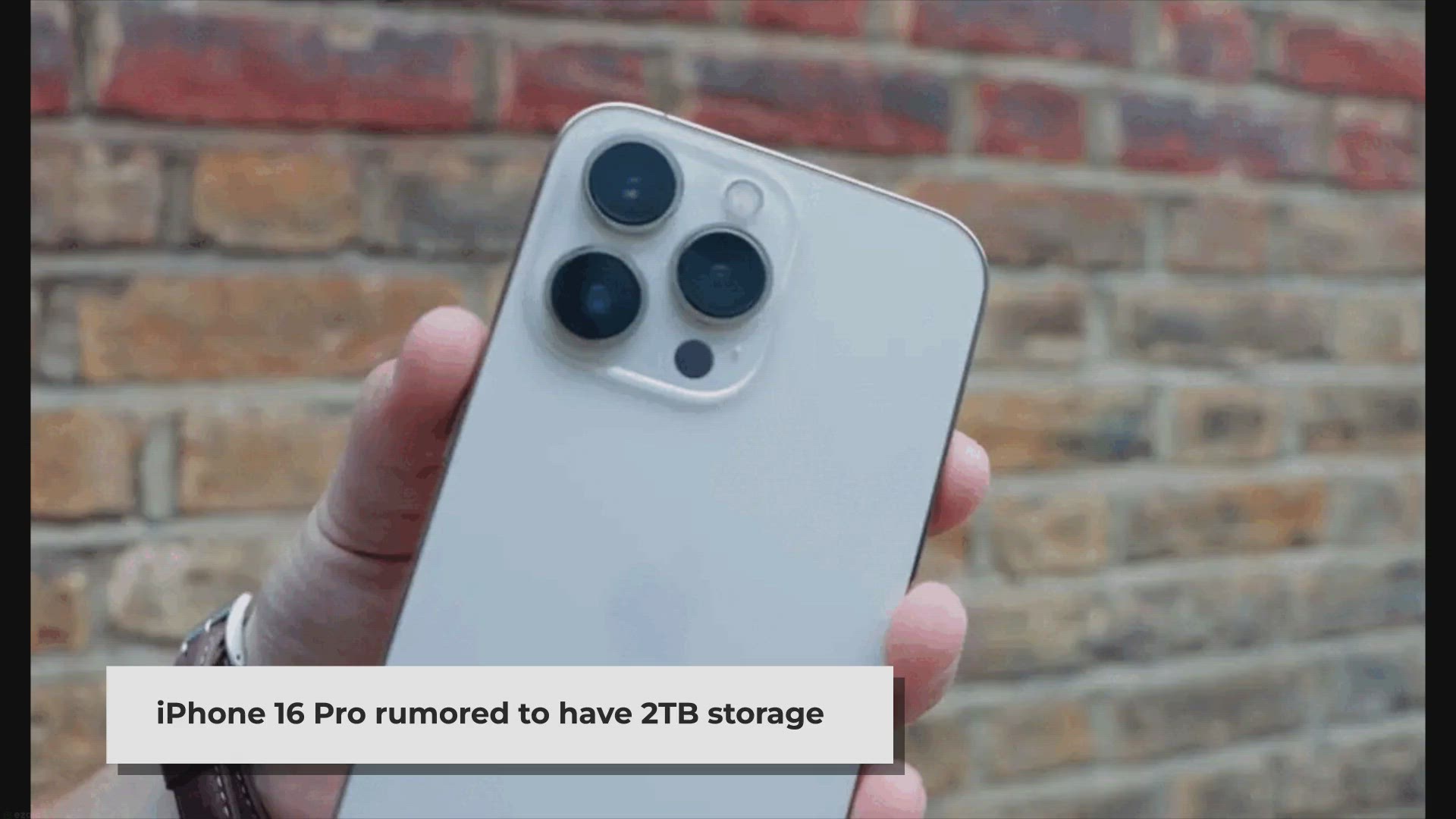Video thumbnail for iPhone 16 Pro Might Offer 2TB Internal Storage