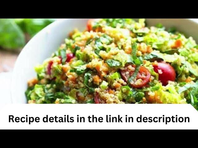Video thumbnail for Herbed Quinoa Garden Veggie Salad recipe