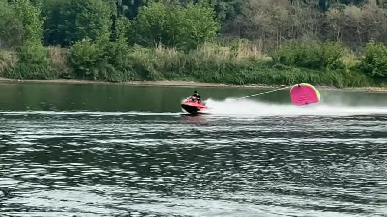 Video thumbnail for Inflatable Tube Almost Takes Flight in Sichuan!