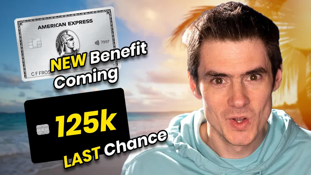 Video thumbnail for ben hedges: amex platinum benefit revealed! last chance for 125k bonus, chase aeroplan & credit card news