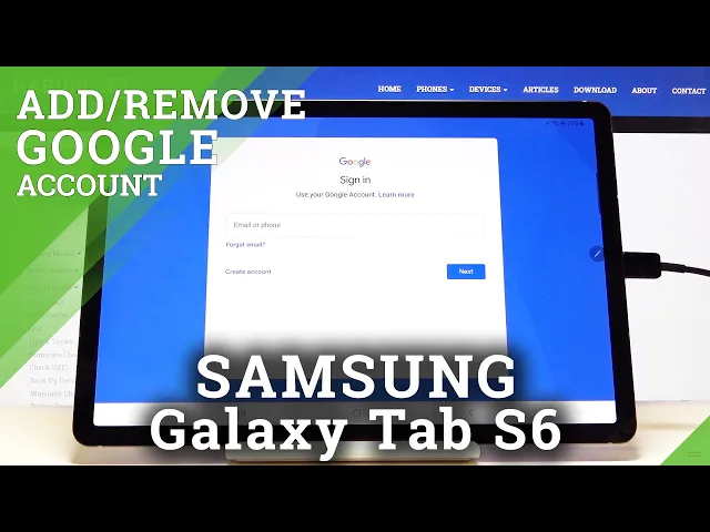 Video thumbnail for How to Remove Google Account in Samsung Galaxy Tab S6 – Add Google Account