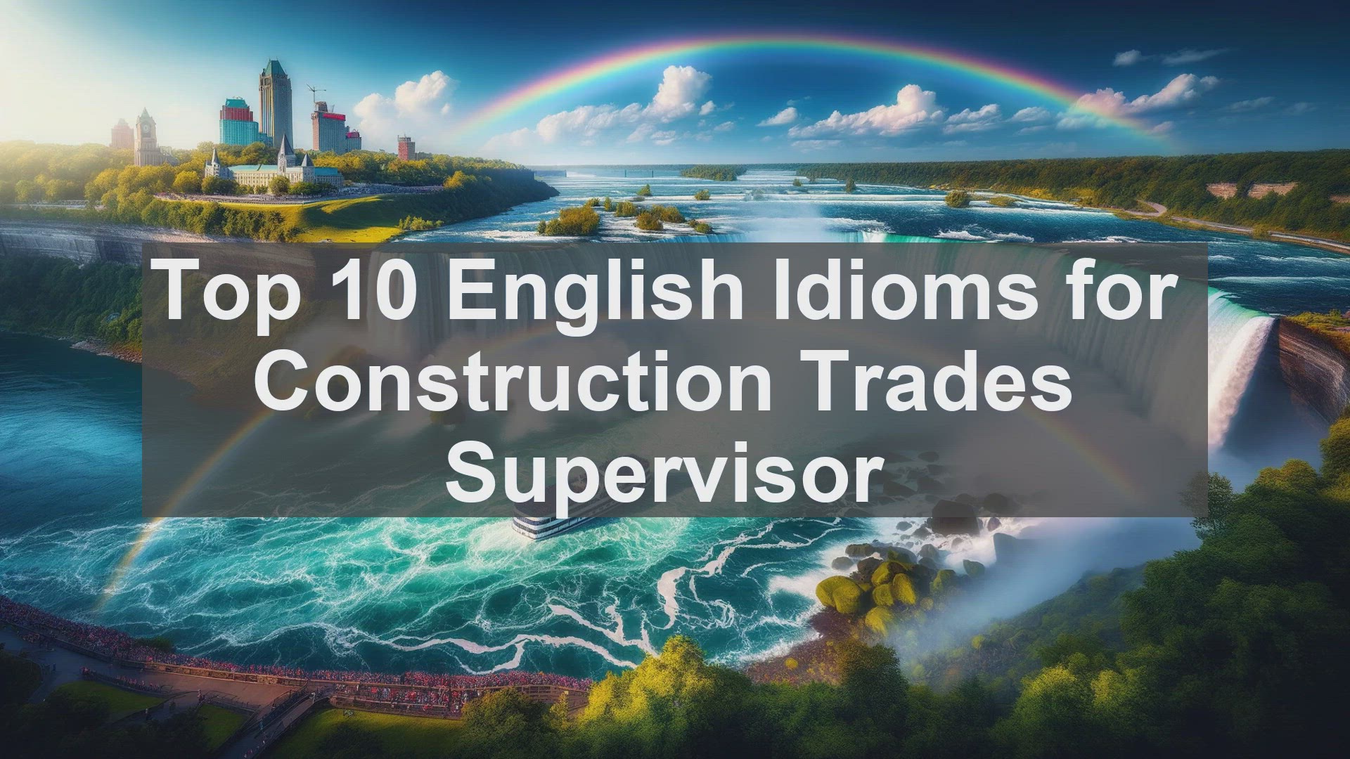 'Video thumbnail for Top 10 English Idioms for Construction Trades Supervisor'
