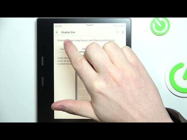Video thumbnail for How to Display Size on AMAZON Kindle Oasis - Customize Page Layout
