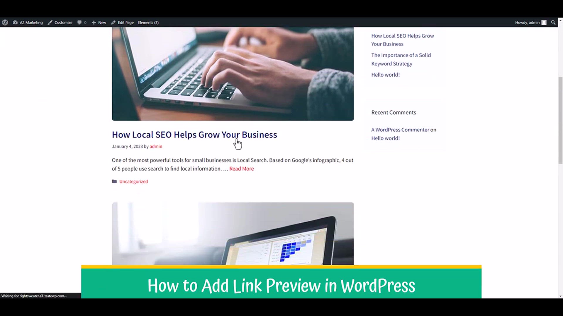 'Video thumbnail for How to Show Live Preview of Links on Hover in WordPress'